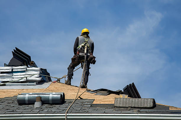 Professional Gutter Installation technician working in Dearborn Heights, MI